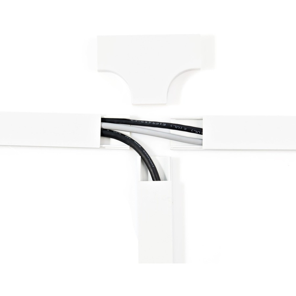 StarTech.com CBMWWD3211T StarTech.com 20 Cable Raceway T Connector for CBMWWD3211 - Cable Management Accessories - 3 Way Raceway Fitting - Tee Type Connectors - UL