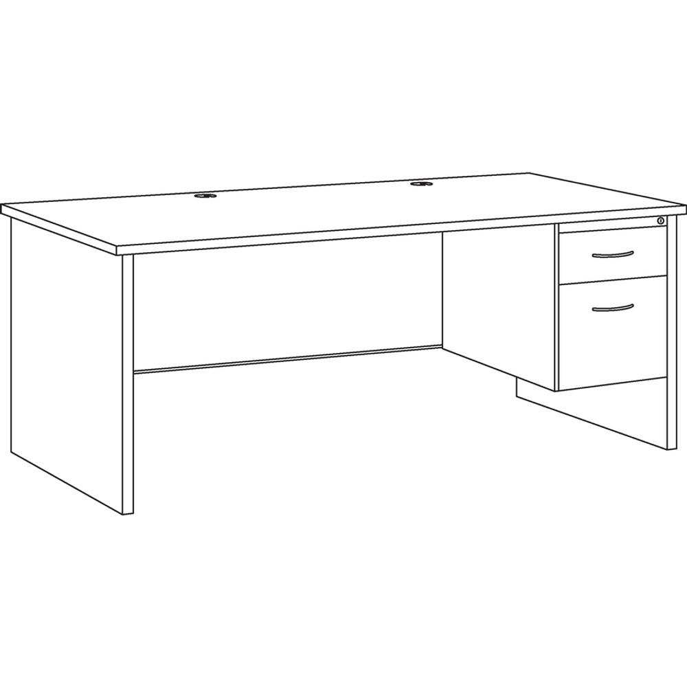 Lorell 79144 Lorell Fortress Modular Series Right-Pedestal Desk