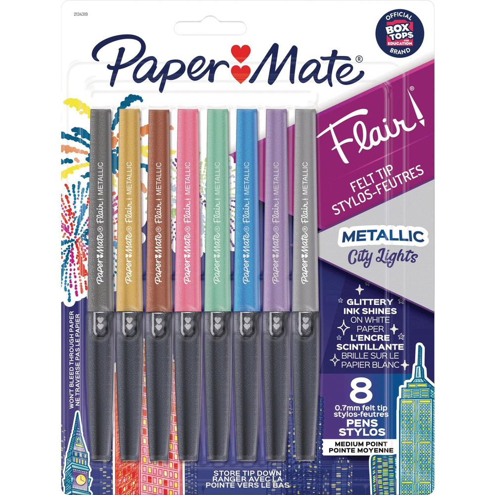 Newell Brands Paper Mate 2134319 Paper Mate Flair Ultra-fine Tip Metallic Pens