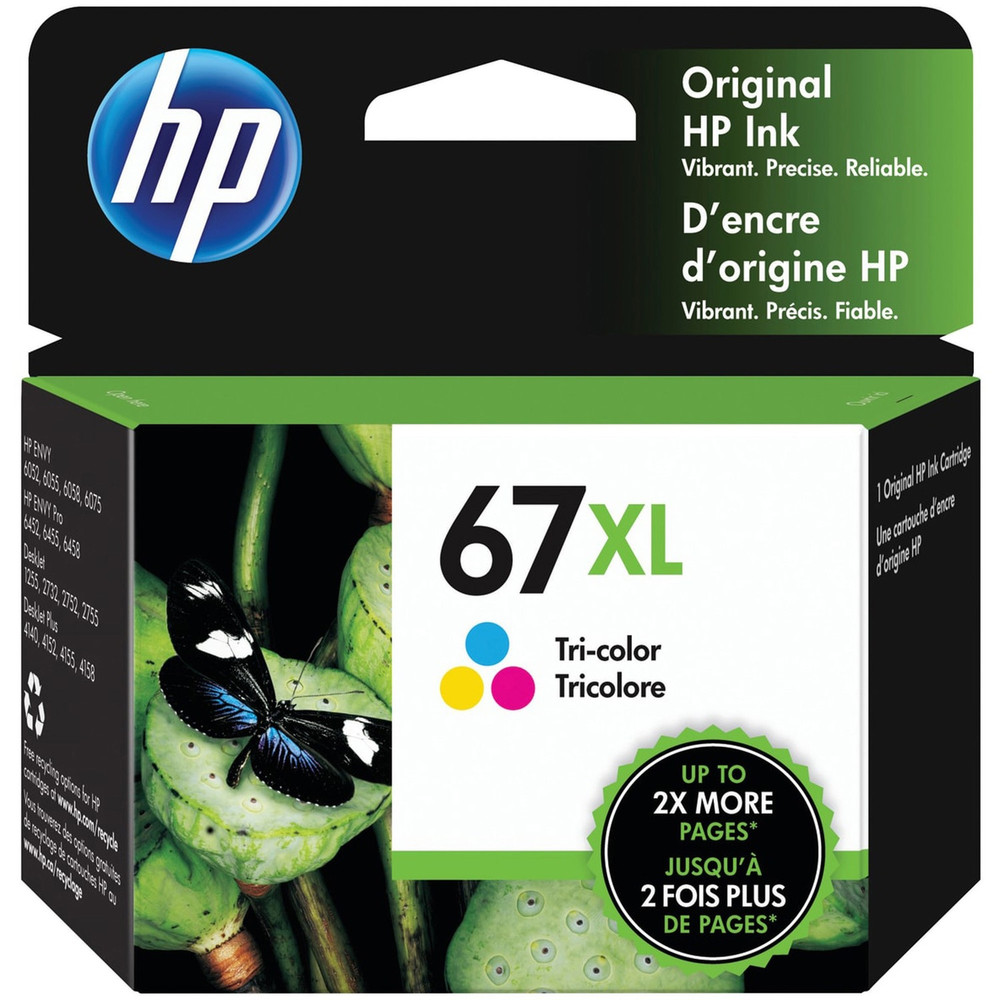 HP Inc. HP 3YM58AN HP 67XL Original High Yield Inkjet Ink Cartridge - Tri-color - 1 Each