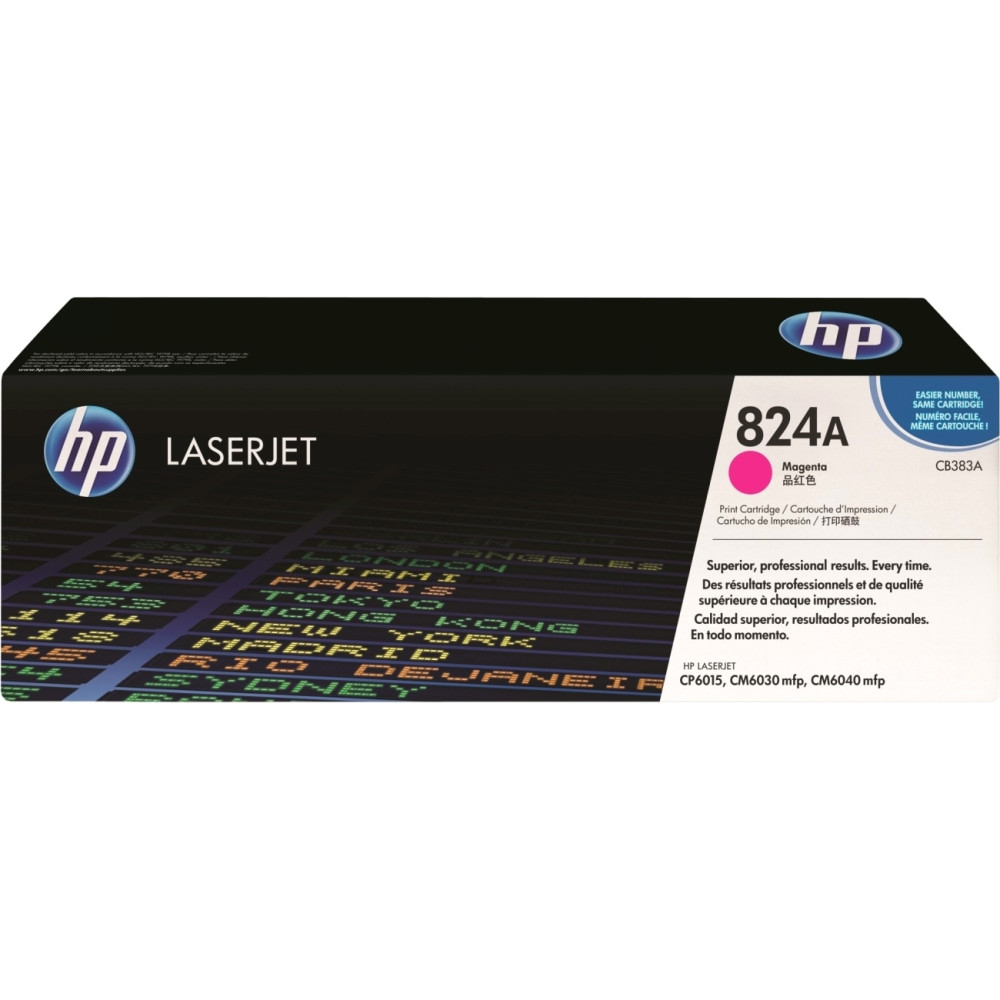 HP INC. CB383YC HP 824A Magenta Toner Cartridge, CB383YC