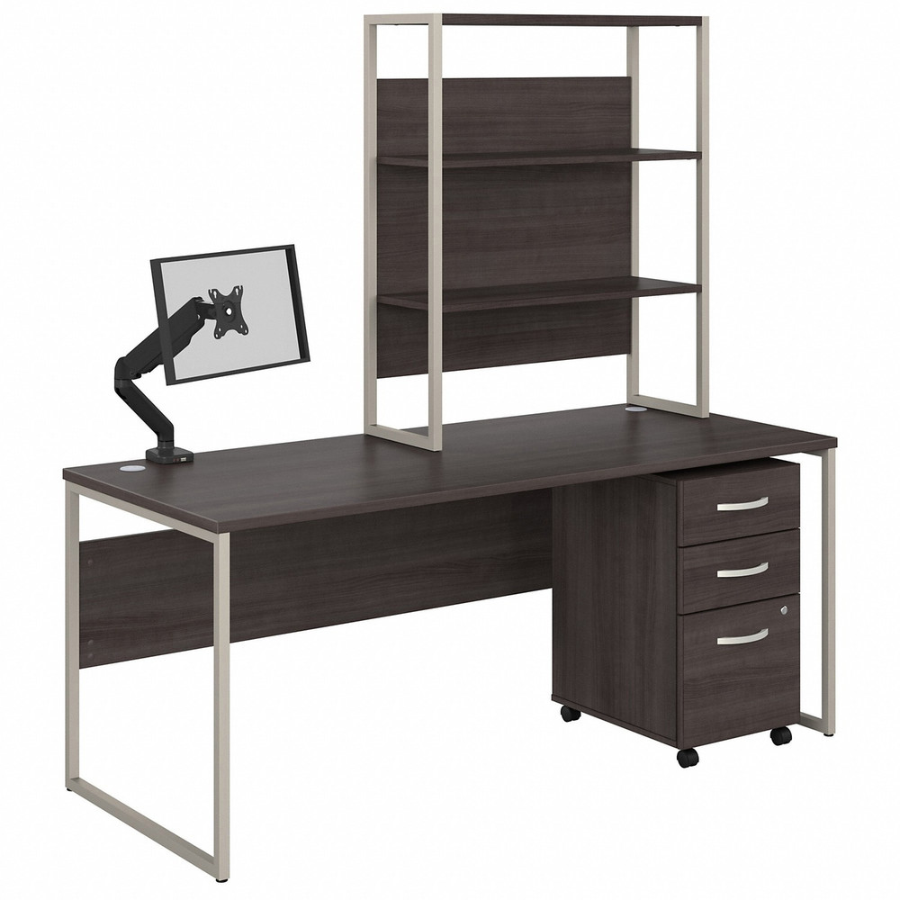 Bush Industries, Inc Bush Business Furniture HYB019SGSU Bush Business Furniture Hybrid Collection Desking