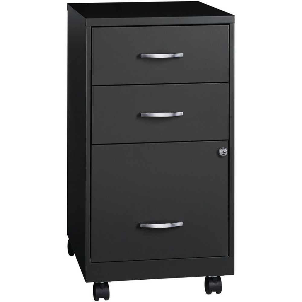 NuSparc VF318CMBK NuSparc 3-Drawer Organizer Metal File Cabinet