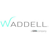 Waddell Furniture Waddell 3174WB-BZ-KG Waddell Lighted Floor Case, White Back w/ Dark Bronze Frame & Colored Base