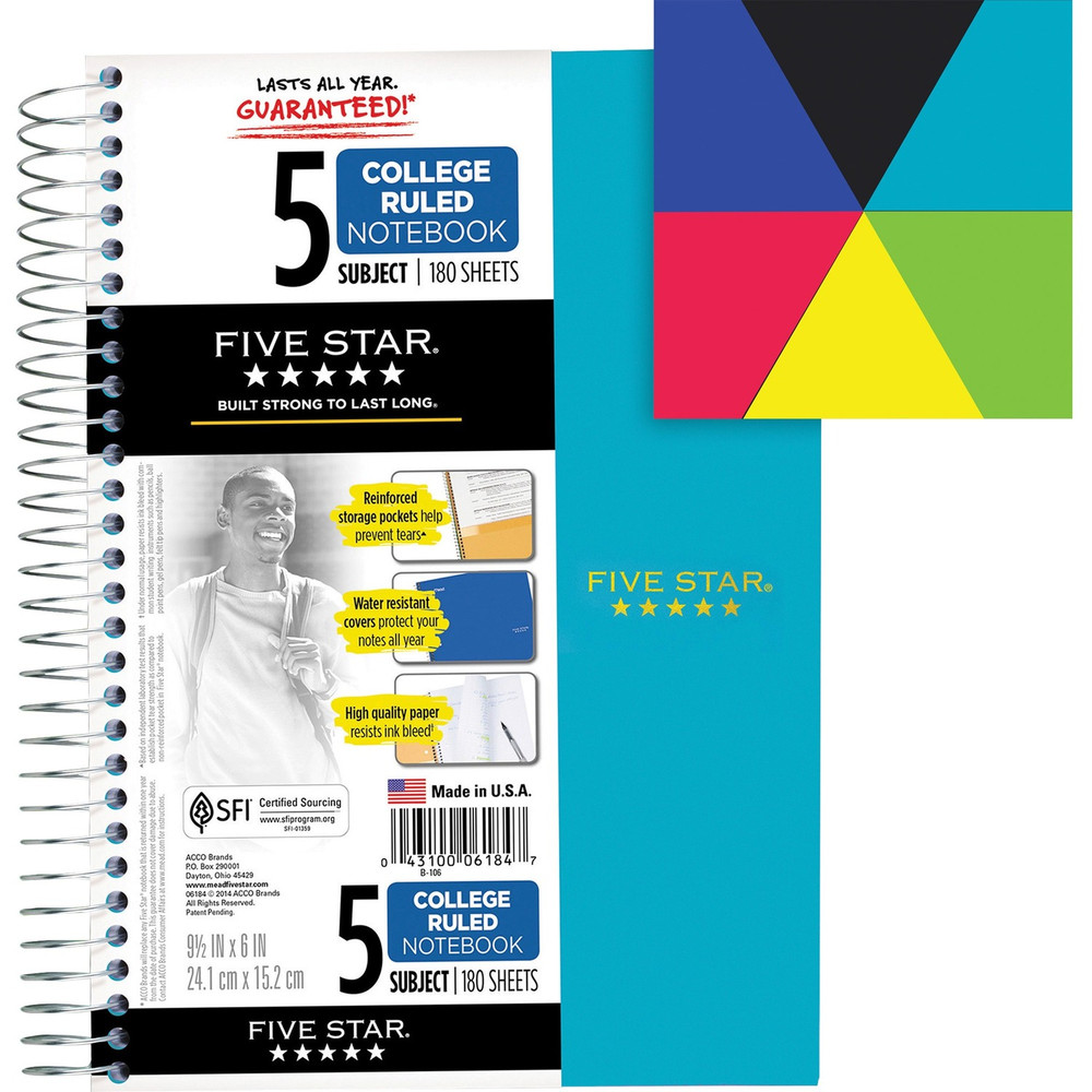 ACCO Brands Corporation Five Star 06184 Five Star 5-Subject Notebook