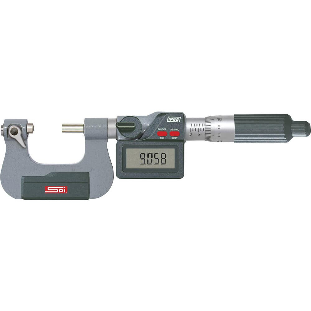 SPI CMS220519012 Screw Thread Micrometers; Operation Type: Electronic; Minimum Measurement: 0; Minimum Measurement (mm): 0; Maximum Measurement: 1.00; Maximum Measurement (mm): 1.00; Graduation (Decimal Inch): 0.0001; Number Of Anvils: 0; Accuracy: 1