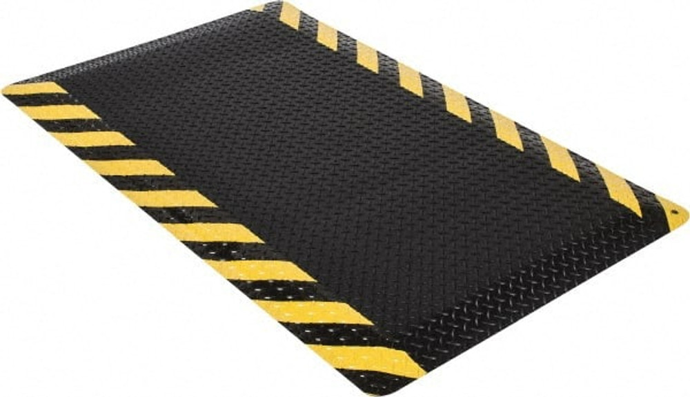 Wearwell 414.1516X3X5CHV Anti-Fatigue Mat: 5' Long, 3' Wide, 15/16 Thick, Vinyl, Beveled Edges, Heavy-Duty