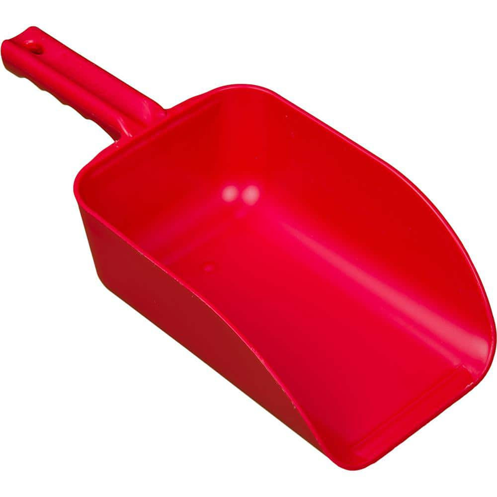 Remco 65004 82 oz Red Polypropylene Flat Bottom Scoop