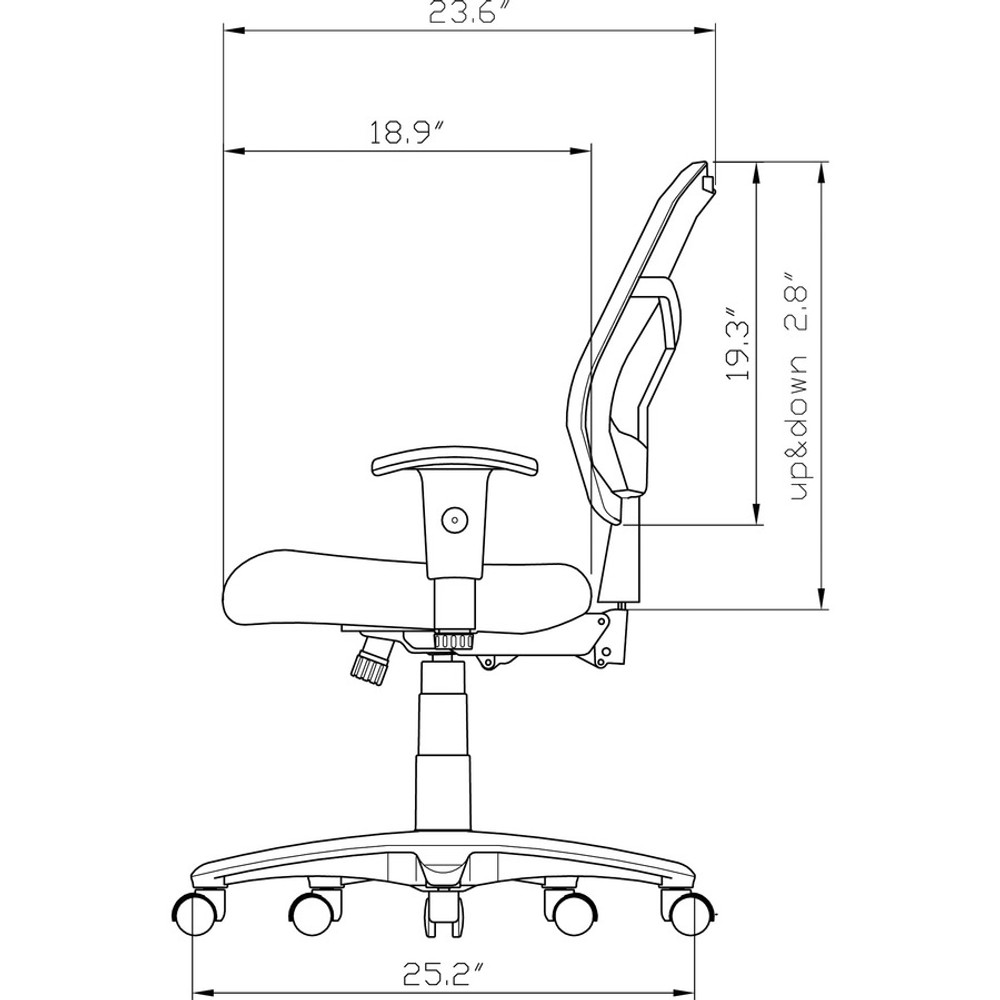 Lorell 66125 Lorell Accord Series Mid-Back Task Chair