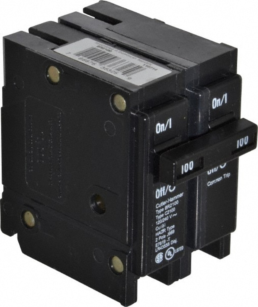 Eaton Cutler-Hammer BR2100 100 Amp, 120/240 VAC, 2 Pole, Plug In Type BR Circuit Breaker