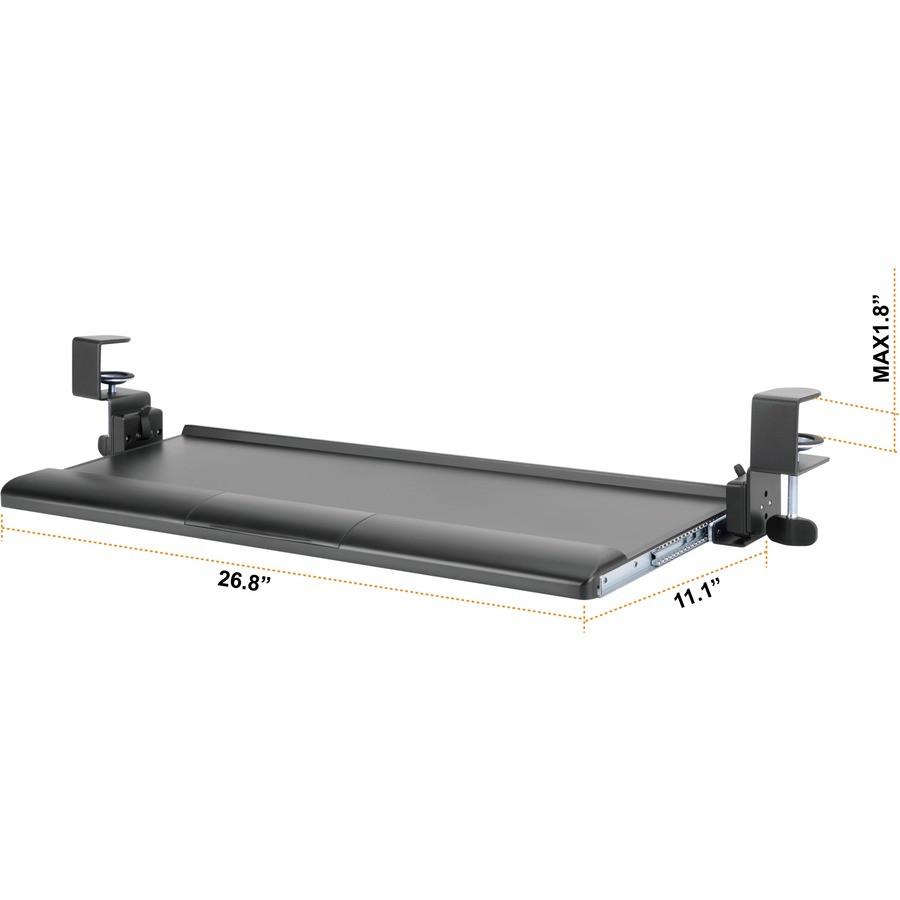 Kantek, Inc Kantek KT175 Kantek Clamp Mount for Keyboard - Black