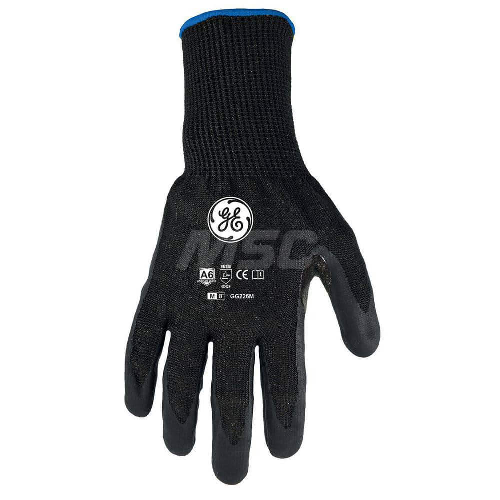 General Electric GG226MC Cut, Puncture & Abrasive-Resistant Gloves: Size Universal, ANSI Cut A6, ANSI Puncture 2, Nitrile