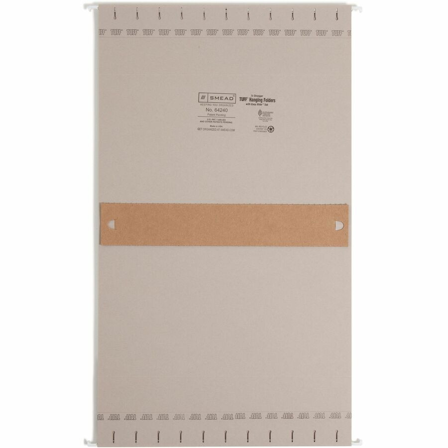 Smead Manufacturing Company Smead 64240 Smead TUFF 1/3 Tab Cut Letter Recycled Hanging Folder