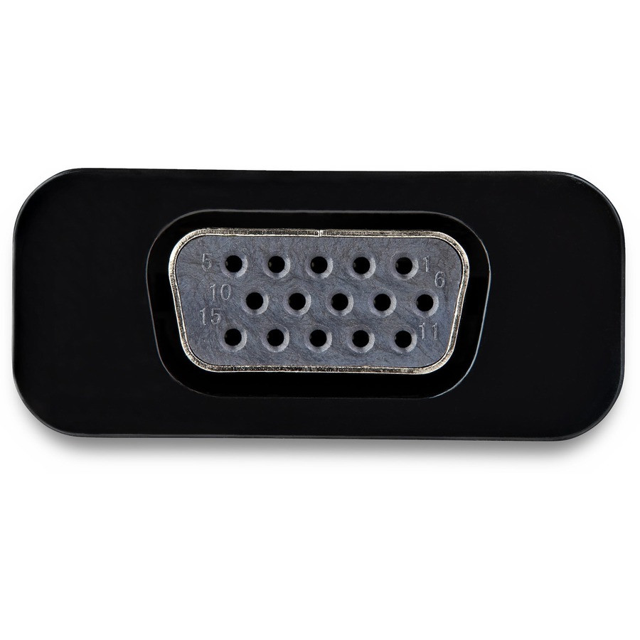 StarTech.com CDP2VGAUCP StarTech.com USB C to VGA Adapter with 60W Power Delivery Pass-Through - 1080p USB Type-C to VGA Video Converter w/ Charging - Black