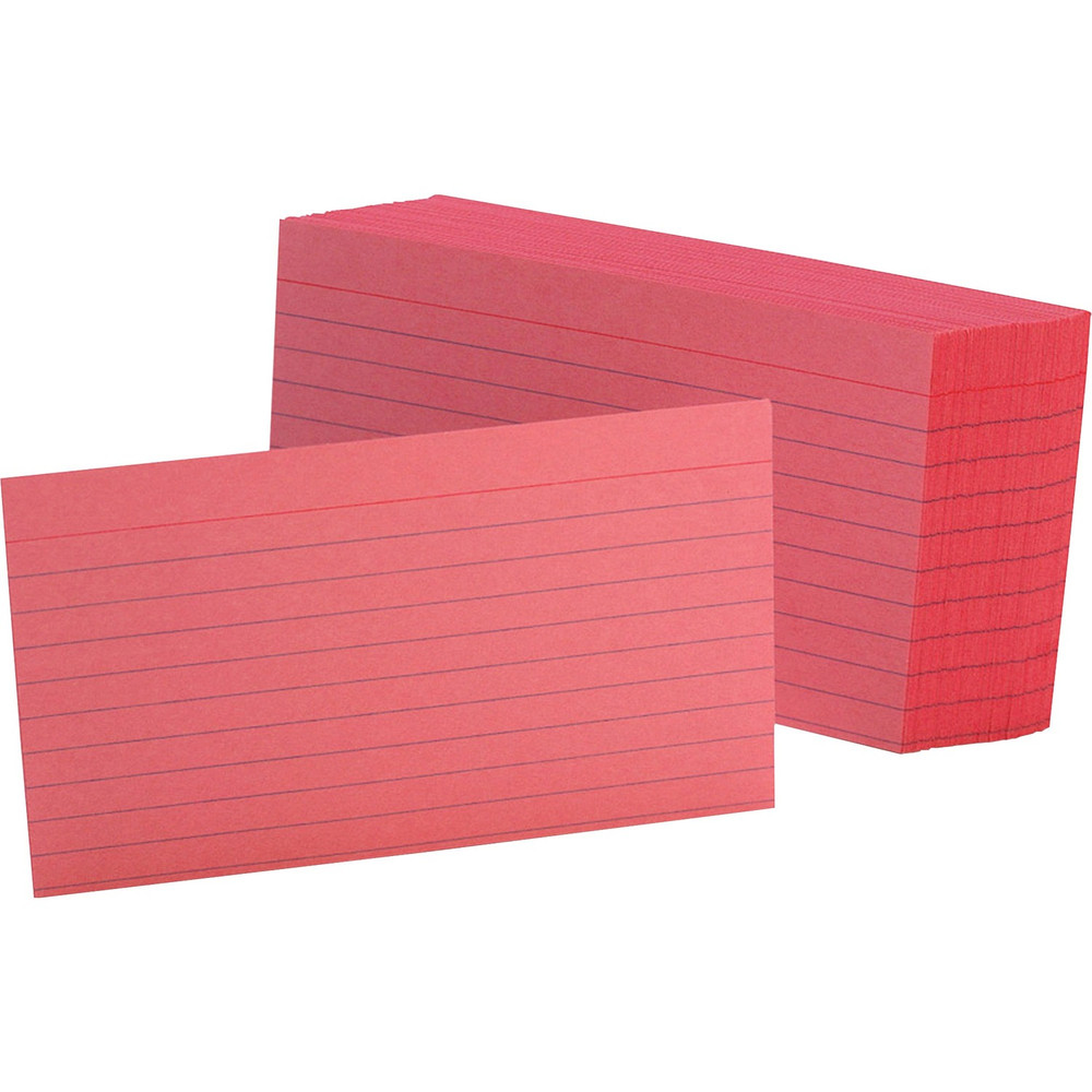 TOPS Products Oxford 7321CHE Oxford Colored Ruled Index Cards