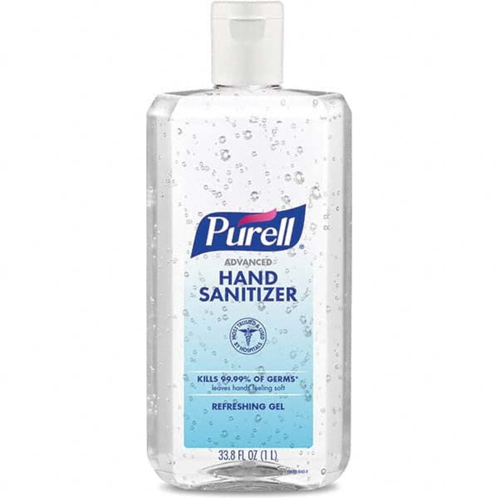 PURELL. 9683-04 Hand Sanitizer: Gel, 1 L, Squeeze Bottle, Alcohol-Free