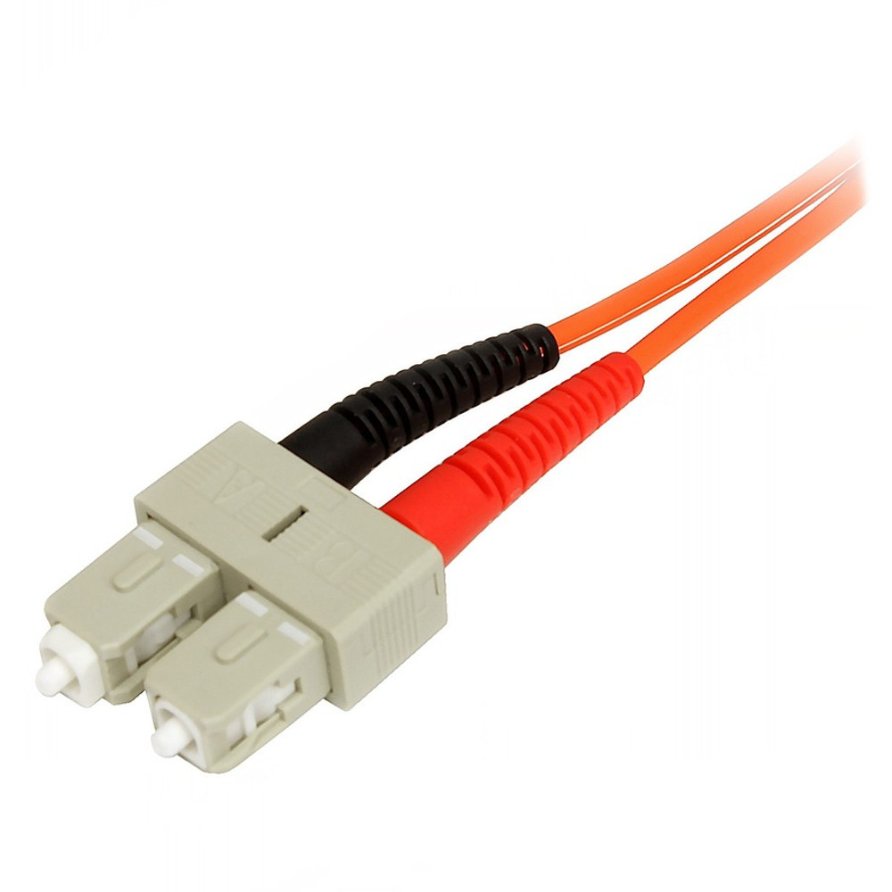 StarTech.com 50FIBLCSC2 StarTech.com 2m Fiber Optic Cable - Multimode Duplex 50/125 - LSZH - LC/SC - OM2 - LC to SC Fiber Patch Cable