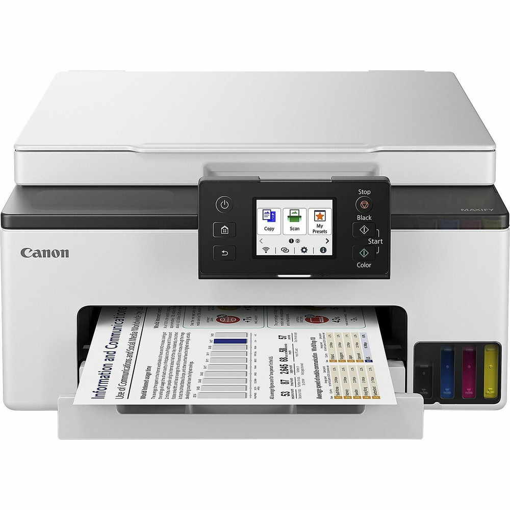 Canon, Inc Canon GX1020 Canon MAXIFY GX1020 Wired & Wireless Inkjet Multifunction Printer - Color - White