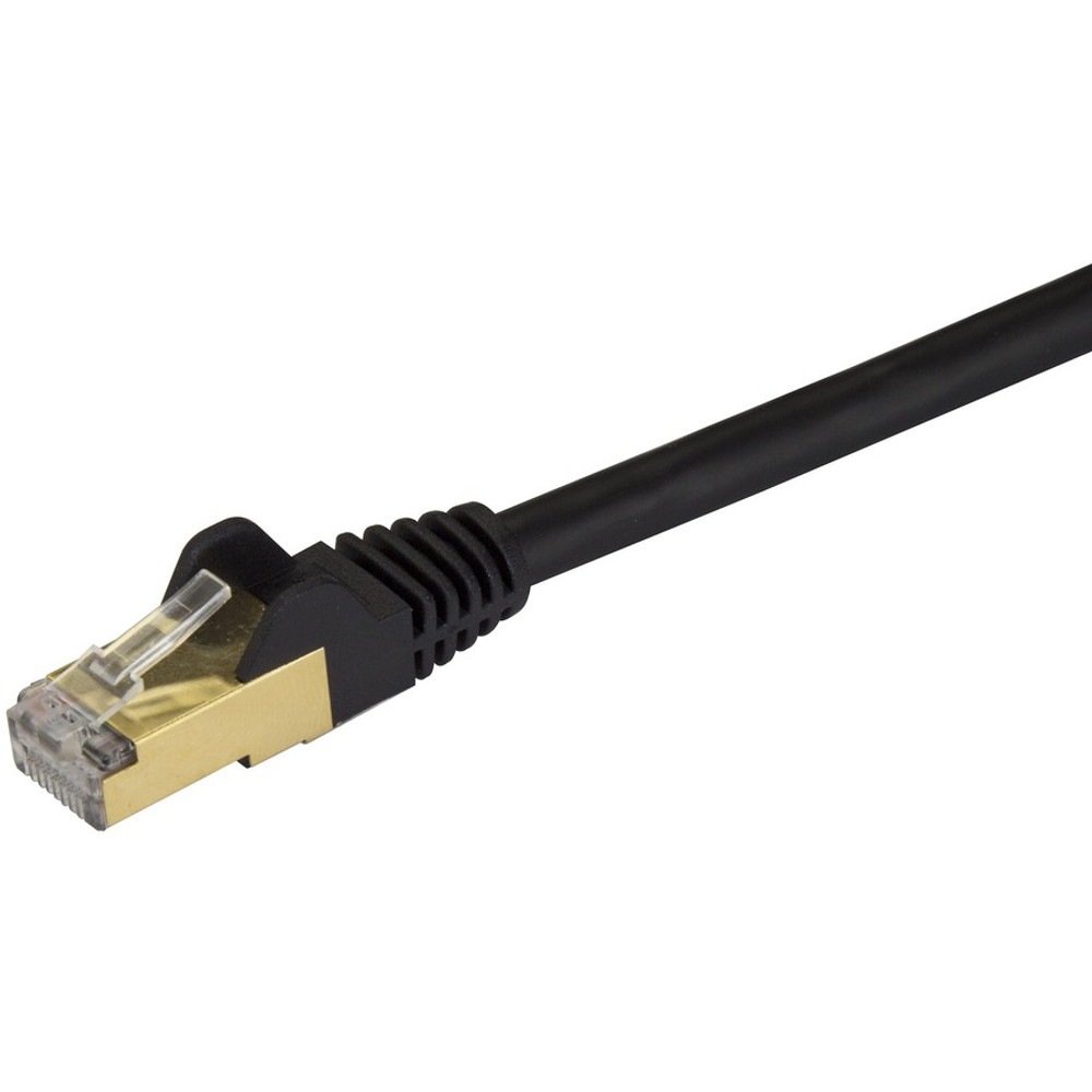 StarTech.com C6ASPAT6BK StarTech.com 6ft CAT6a Ethernet Cable - 10 Gigabit Category 6a Shielded Snagless 100W PoE Patch Cord - 10GbE Black UL Certified Wiring/TIA