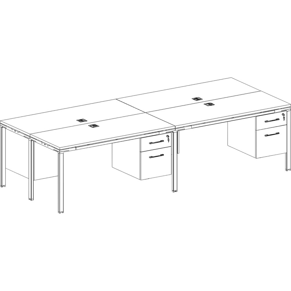 Norstar Office Products Inc Boss SGSD016102 Boss 4 Desks with 4 Pedestals