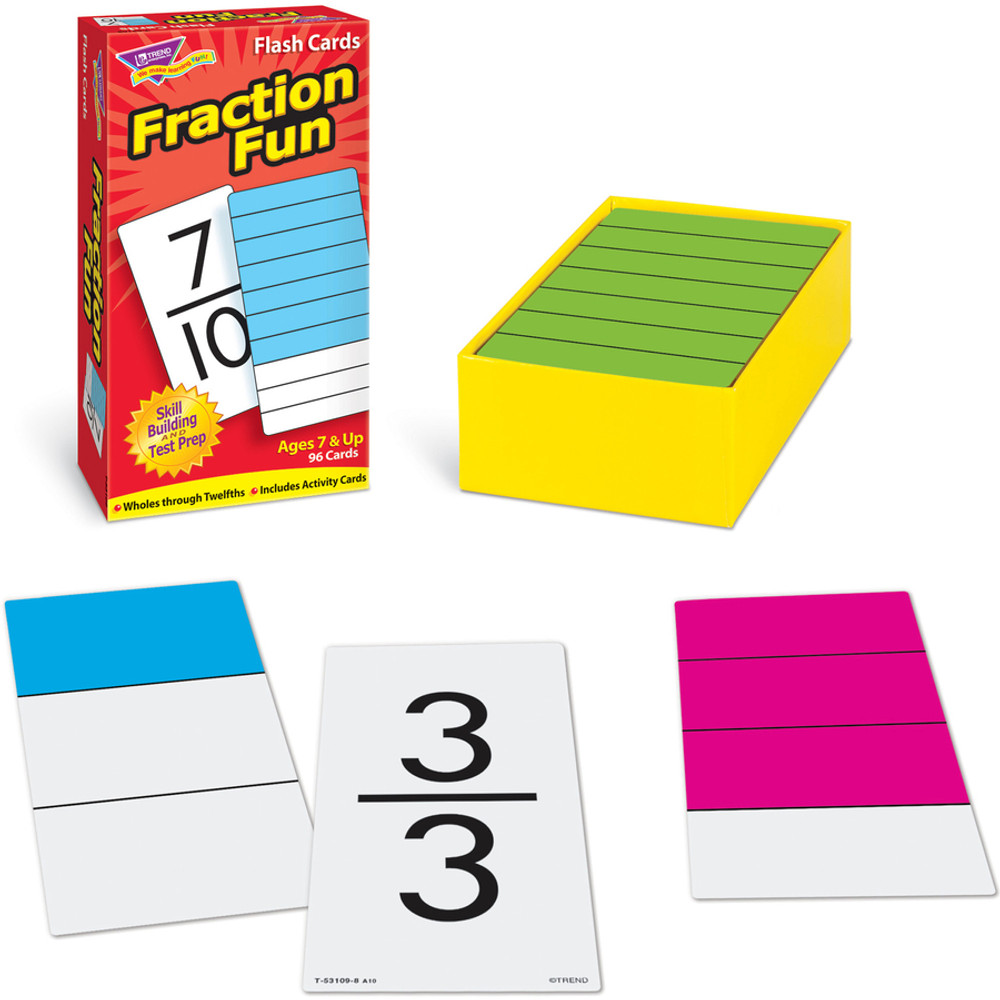 TREND Enterprises Inc. Trend 53109 Trend Fraction Fun Flash Cards