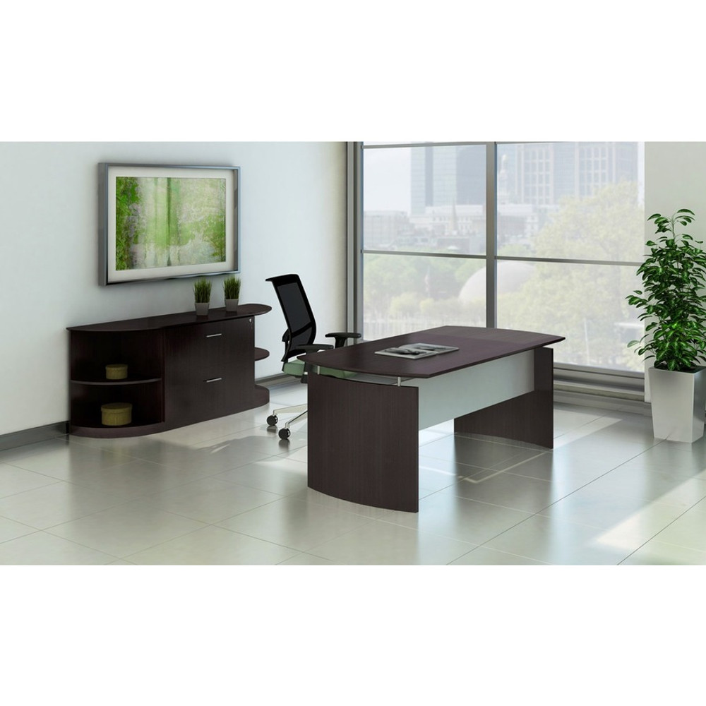 Safco Products Safco MVBQ2LDC Safco Medina Mocha Laminate Office Unit