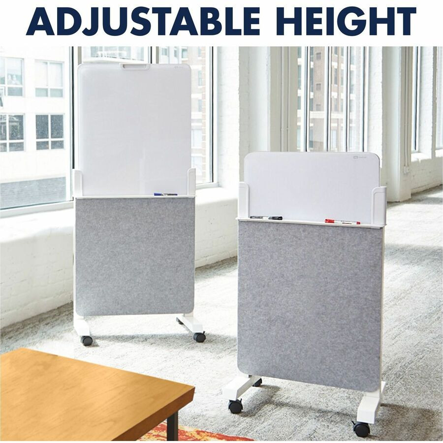 ACCO Brands Corporation Quartet Q293066W Quartet Agile Easel with Glass Dry-Erase Board