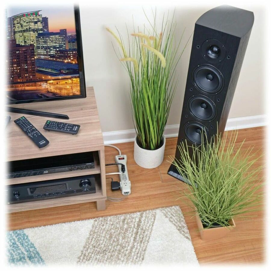 Tripp Lite by Eaton SUPER7TEL15 Tripp Lite by Eaton Protect It! 7-Outlet Surge Protector, 15 ft. (4.57 m) Cord, 2520 Joules, Fax/Modem Protection, RJ11