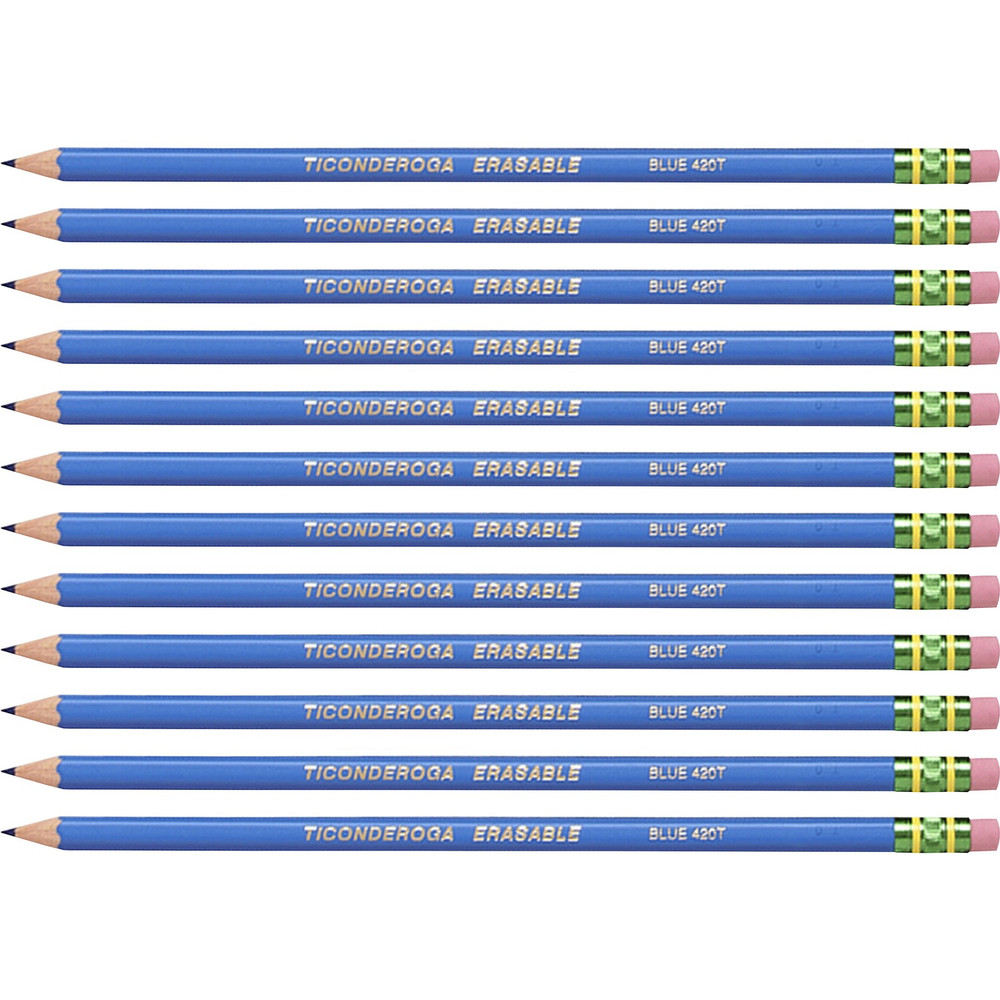 Dixon Ticonderoga Company Ticonderoga 14209CT Ticonderoga Pre-Sharpened Erasable Checking Pencils