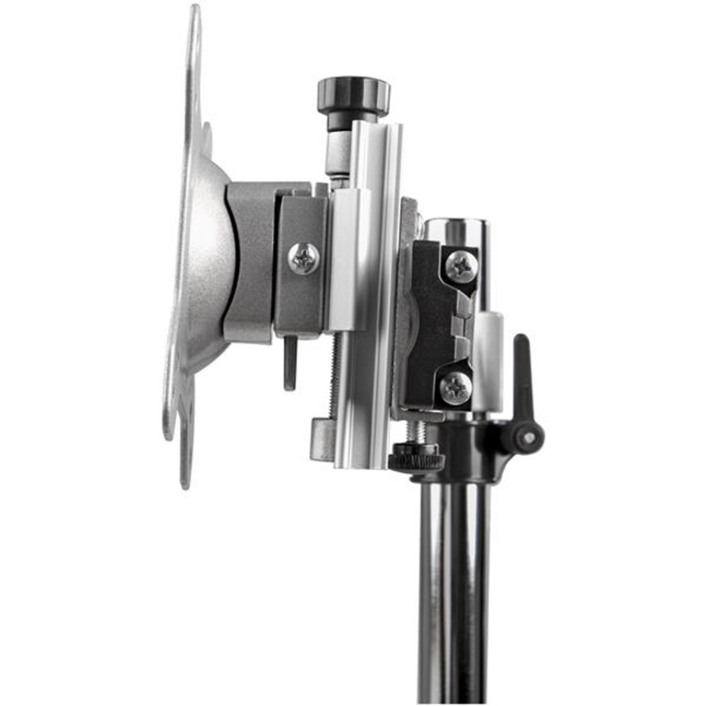 StarTech.com ARMDUOSS StarTech.com Dual Monitor Stand, Free Standing Desktop Pole Stand for 2x 24" (17.6lb/8kg) VESA Mount Displays, Height Adjustable, Silver