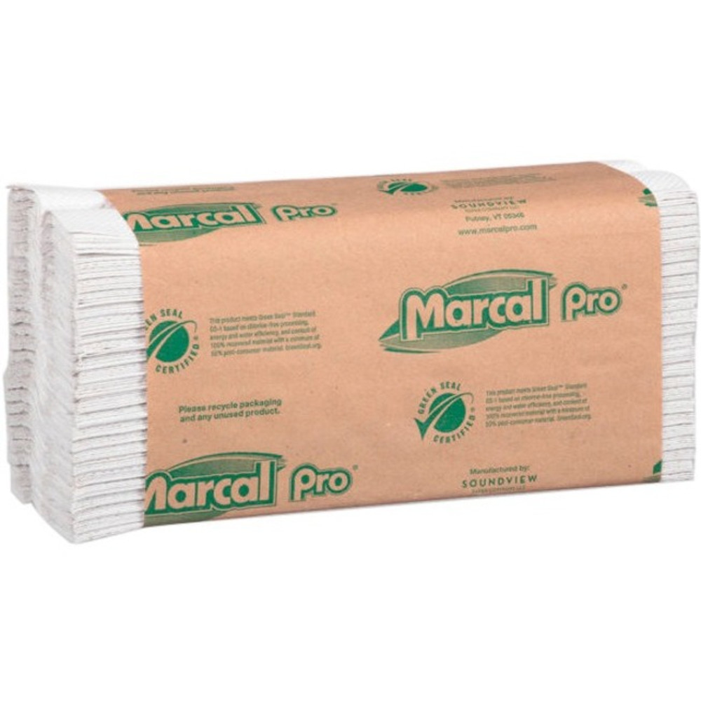 Marcal Manufacturing, LLC Marcal P100B Marcal Recycled Center-Fold Paper Towels