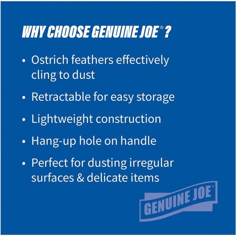 Genuine Joe 90218 Genuine Joe Retractable Feather Duster