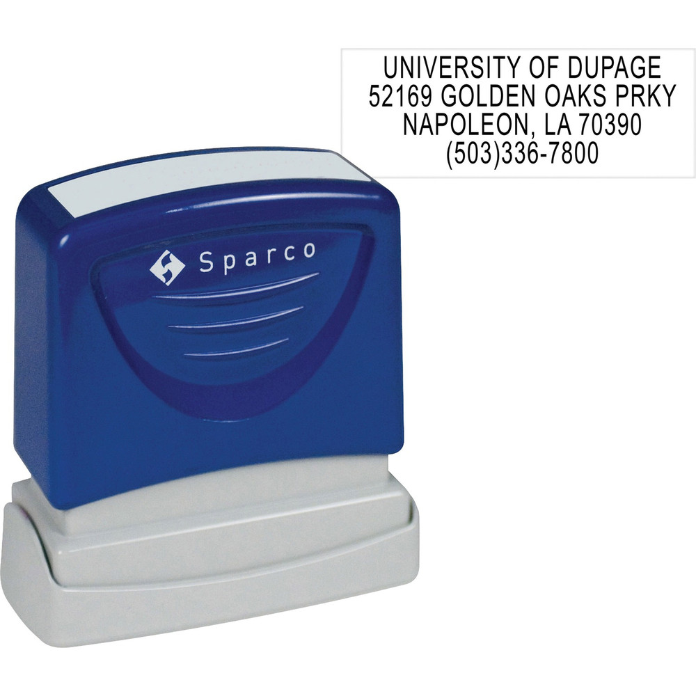 Sparco Products Sparco CS60458 Sparco Return Address Stamp