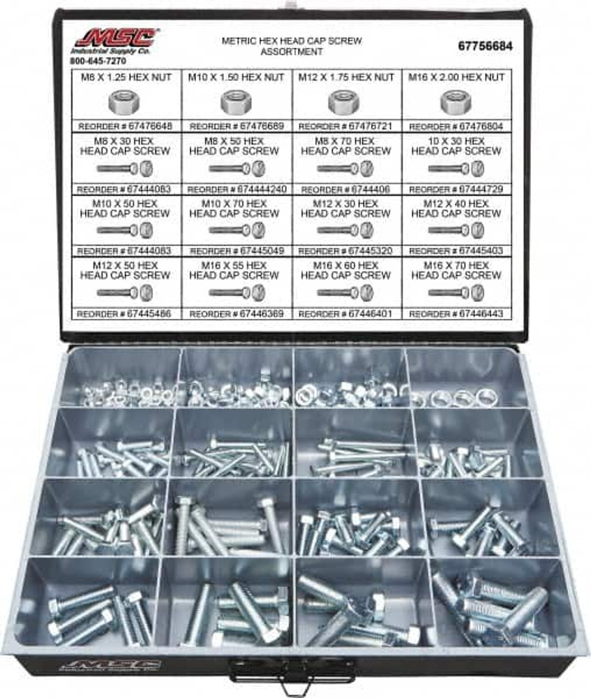 Value Collection 67756684 200 Piece Steel Hex Head Cap Screws