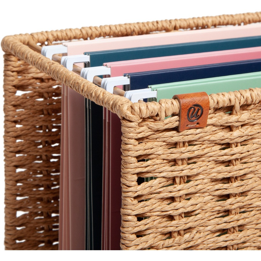 U Brands 6084U0001 U Brands Woven File Basket