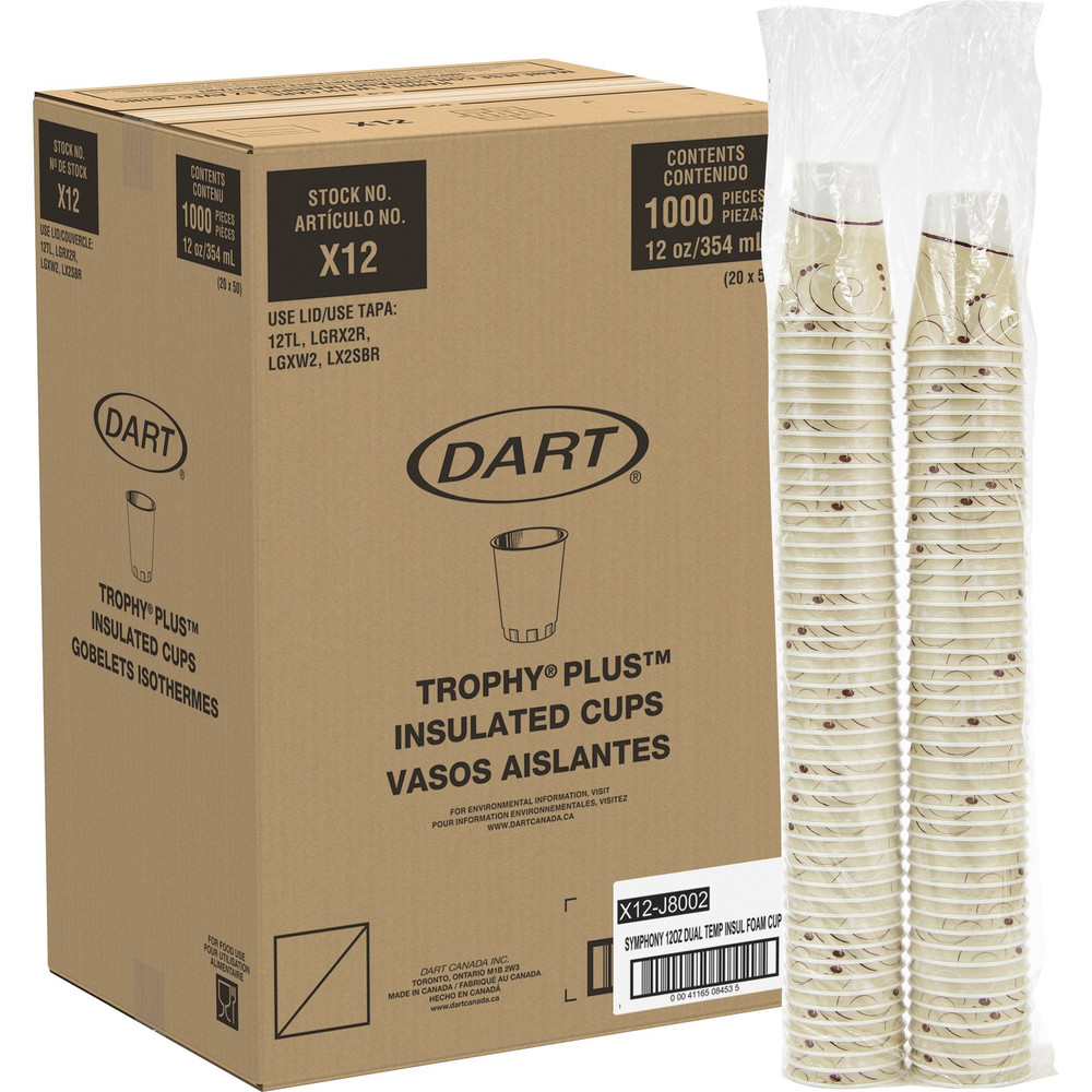 Solo Cup Company Solo X12J8002PCT Solo Trophy Plus 12 oz Symphony Insulated Hot/Cold Cups