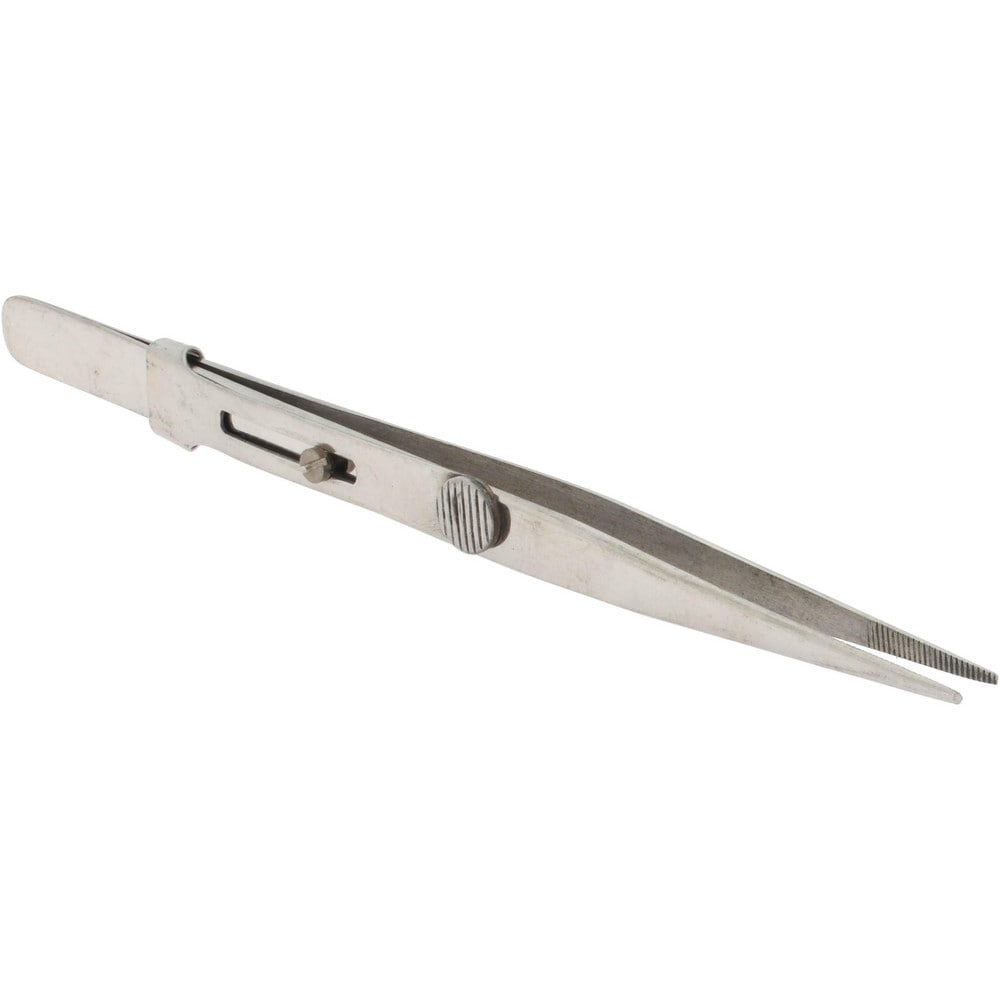 Value Collection 10128-SA Diamond Tweezer: Medium Point Tip, 5-1/2" OAL