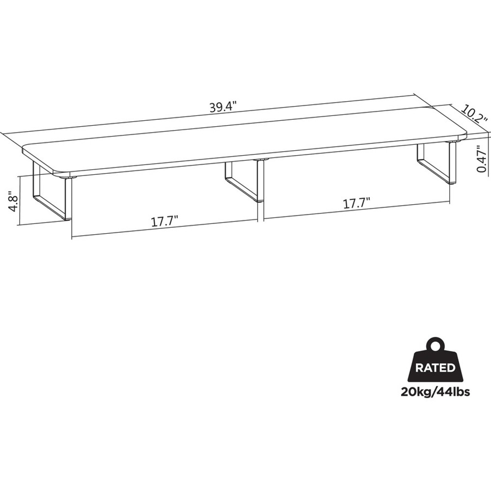 Lorell 99556 Lorell Quick-Install Monitor Laptop Riser