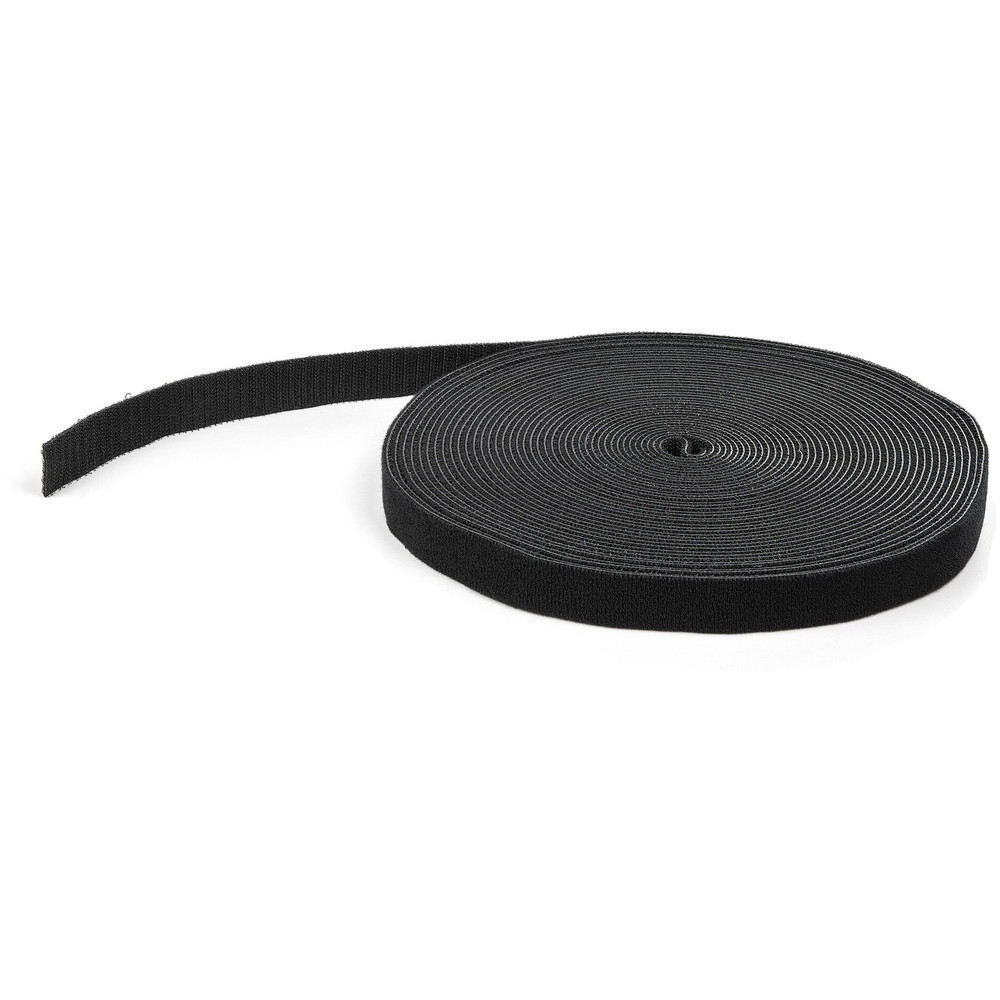 StarTech.com HKLP50 StarTech.com Hook-and-Loop Cable Management Tie - 50 ft. Bulk Roll - Black - Cut-to-Size Cable Wrap / Straps