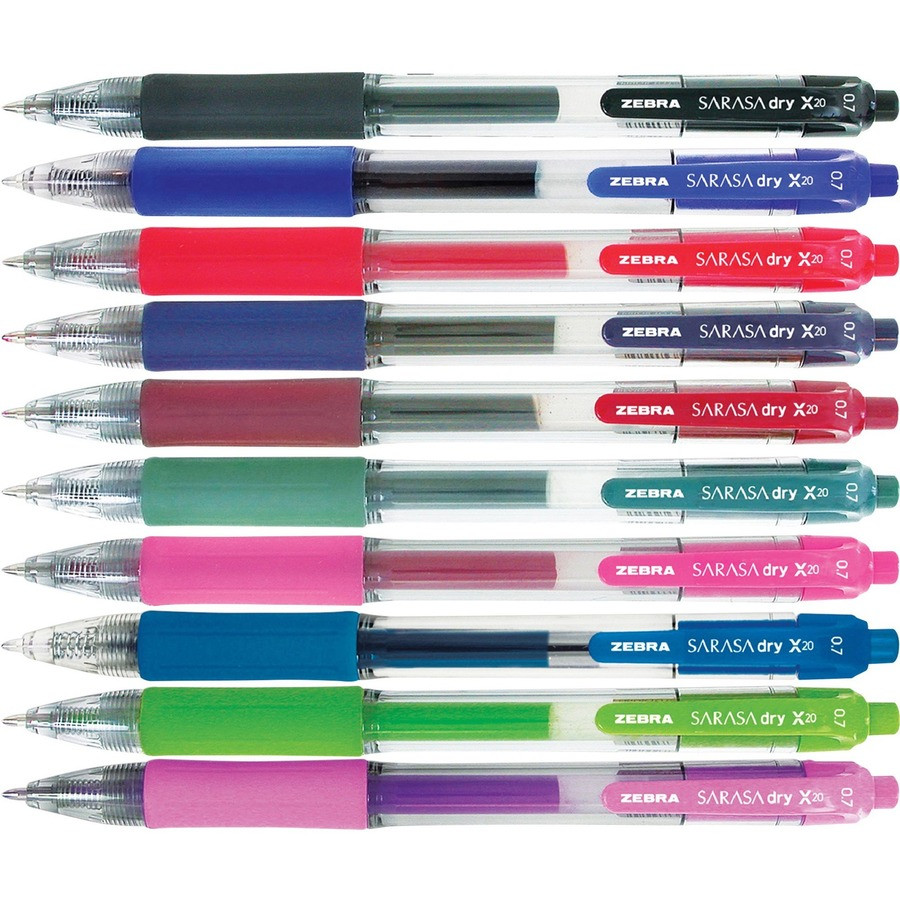 Zebra Pen Corporation Zebra 46881 Zebra SARASA dry X20 Retractable Gel Pen
