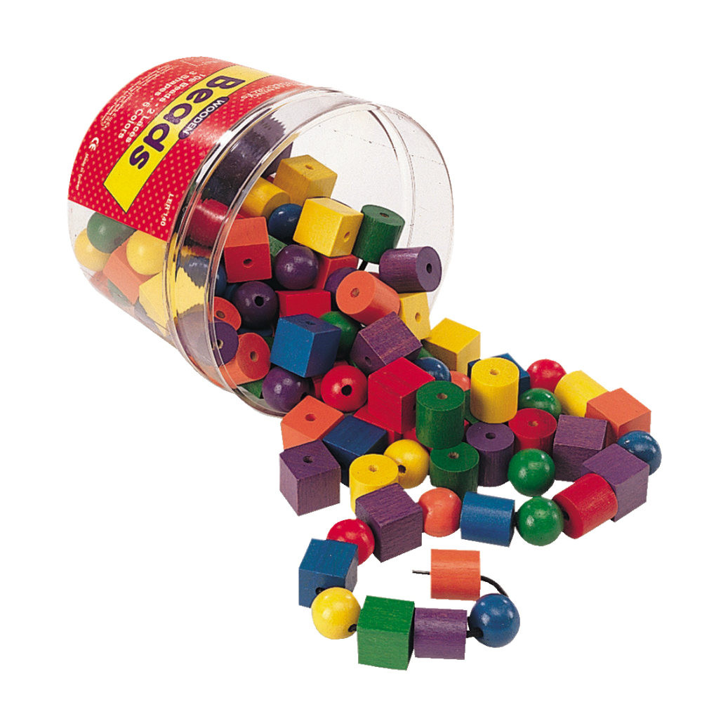 LEARNING RESOURCES, INC. LER0140 Learning Resources Beads in a Bucket, Pack Of 110