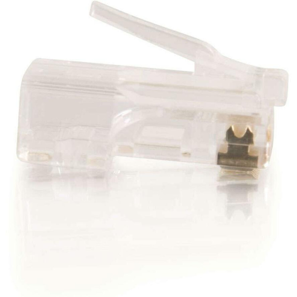 C2G 11380 C2G RJ45 Cat5E Modular Plug for Round Stranded Cable Multipack (50-Pack)