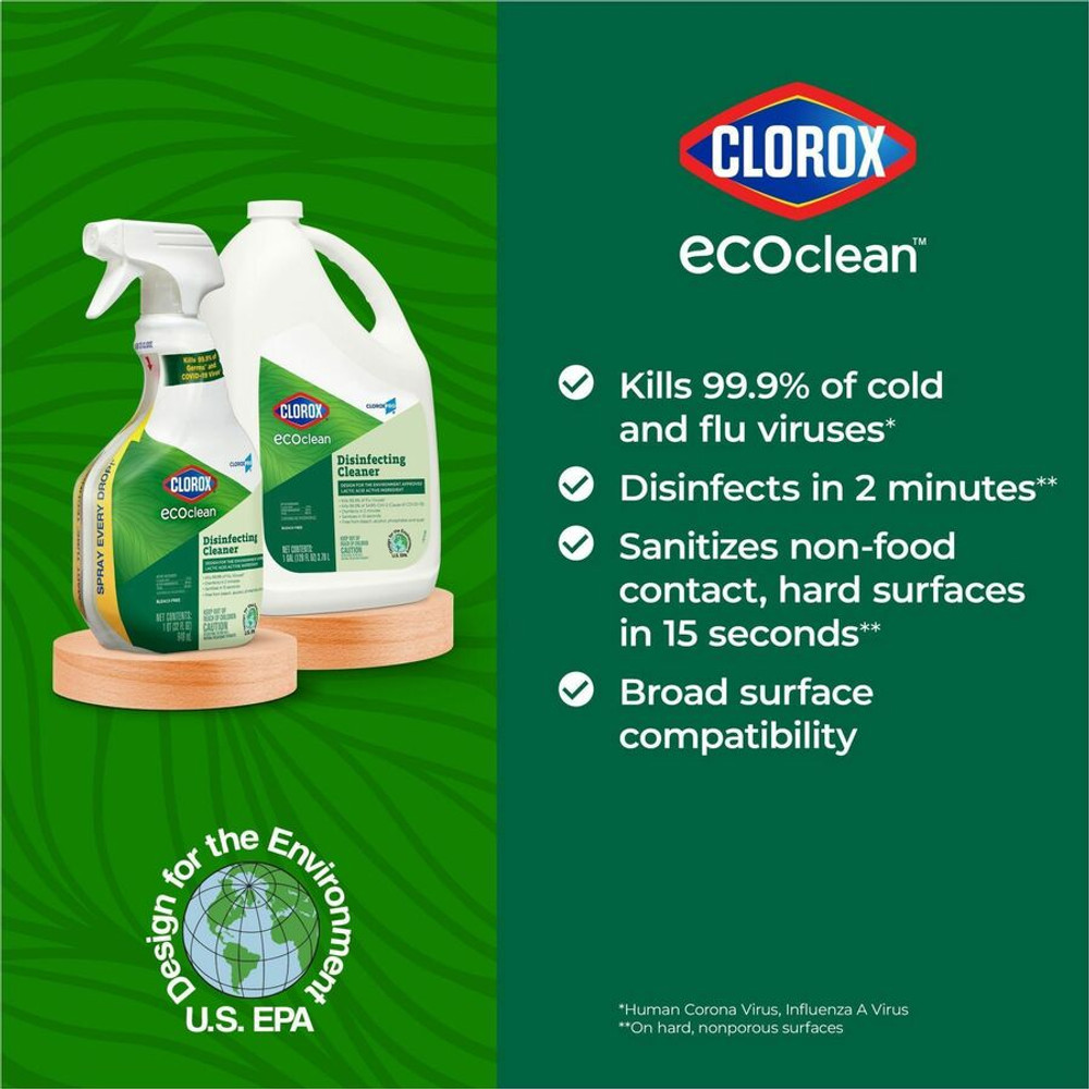 The Clorox Company Clorox 60094CT CloroxPro&trade; EcoClean Disinfecting Cleaner Refill
