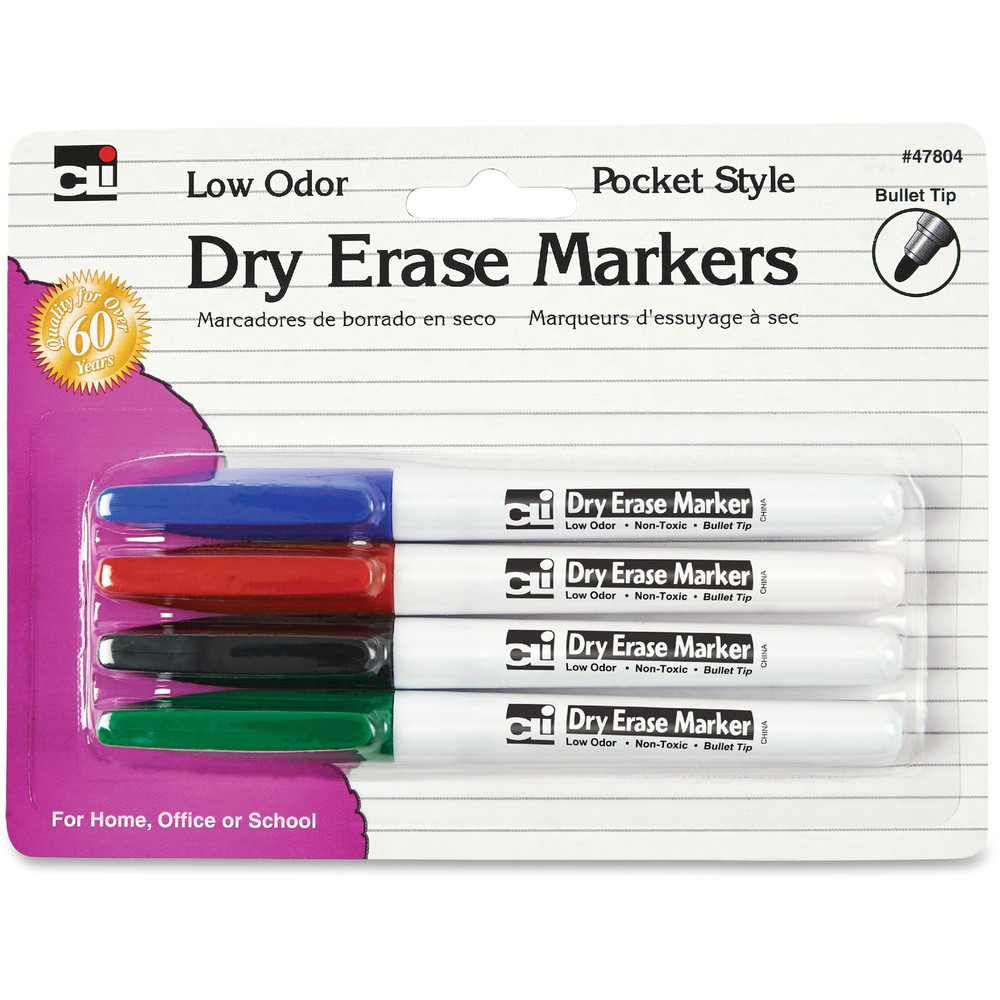 Charles Leonard, Inc CLI 47804 CLI Low Odor Dry Erase Markers