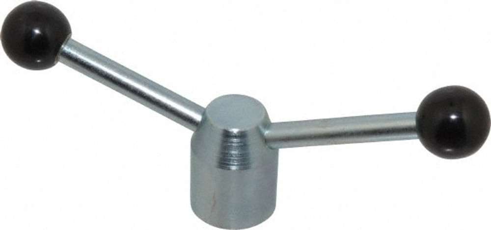 Jergens 28913 2 Offset Arms, 1/2-13" Hole, Cadmium Plated, Tapped Clamping Handle