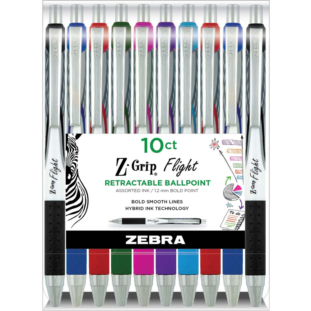 Zebra Pen Corporation Zebra Pen 21901 Zebra Pen Z-Grip Flight Retractable Pens