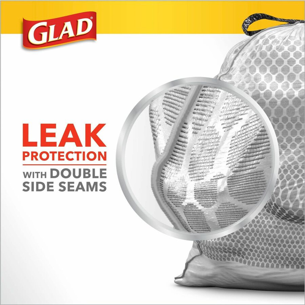 The Clorox Company Glad 79008PL Glad ForceFlex Tall Kitchen Drawstring Trash Bags - OdorShield