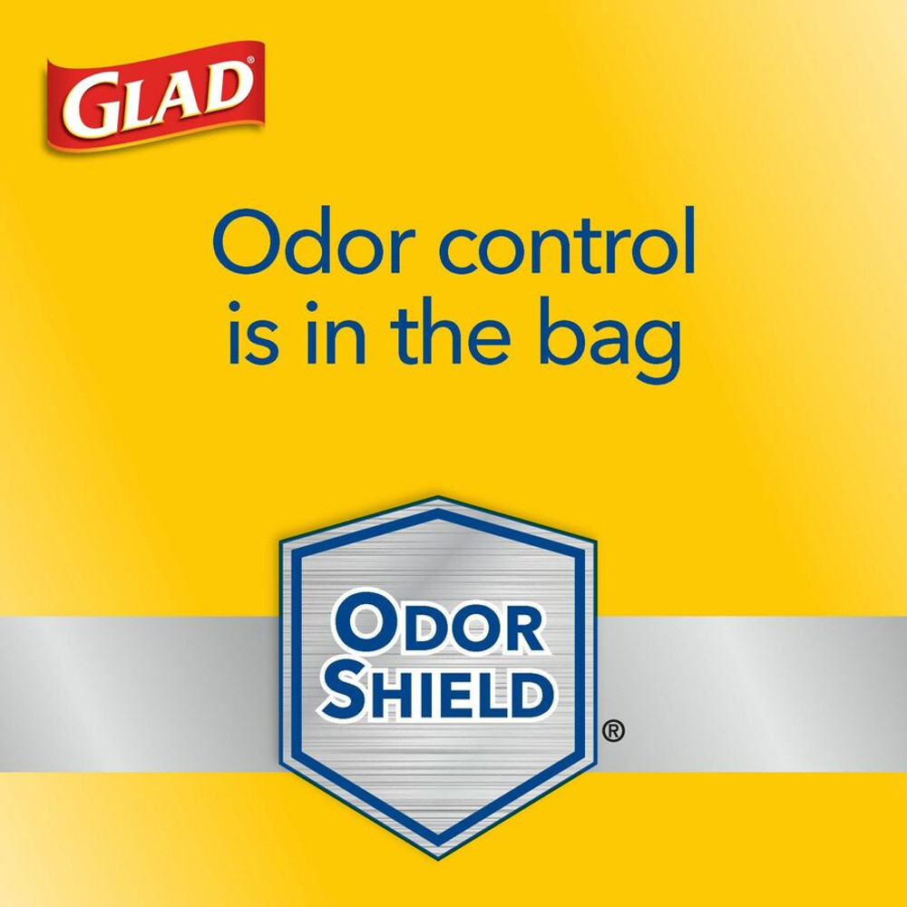 The Clorox Company Glad 79008PL Glad ForceFlex Tall Kitchen Drawstring Trash Bags - OdorShield