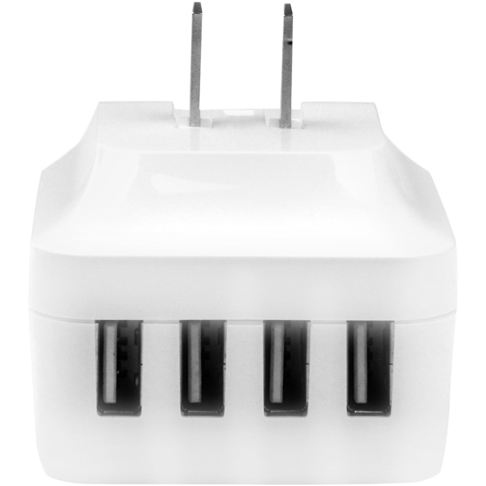 StarTech.com USB4PACWH StarTech.com Travel USB Wall Charger &acirc;&euro;" 4 Port &acirc;&euro;" White &acirc;&euro;" Universal Travel Adapter &acirc;&euro;" International Power Adapter &acirc;&euro;" USB Charger