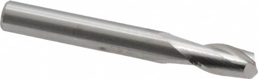 M.A. Ford. 16425000 Square End Mill: 1/4'' Dia, 1/2'' LOC, 1/4'' Shank Dia, 2'' OAL, 2 Flutes, Solid Carbide